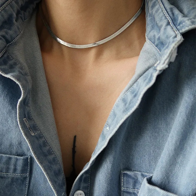 Snake Choker - Silber