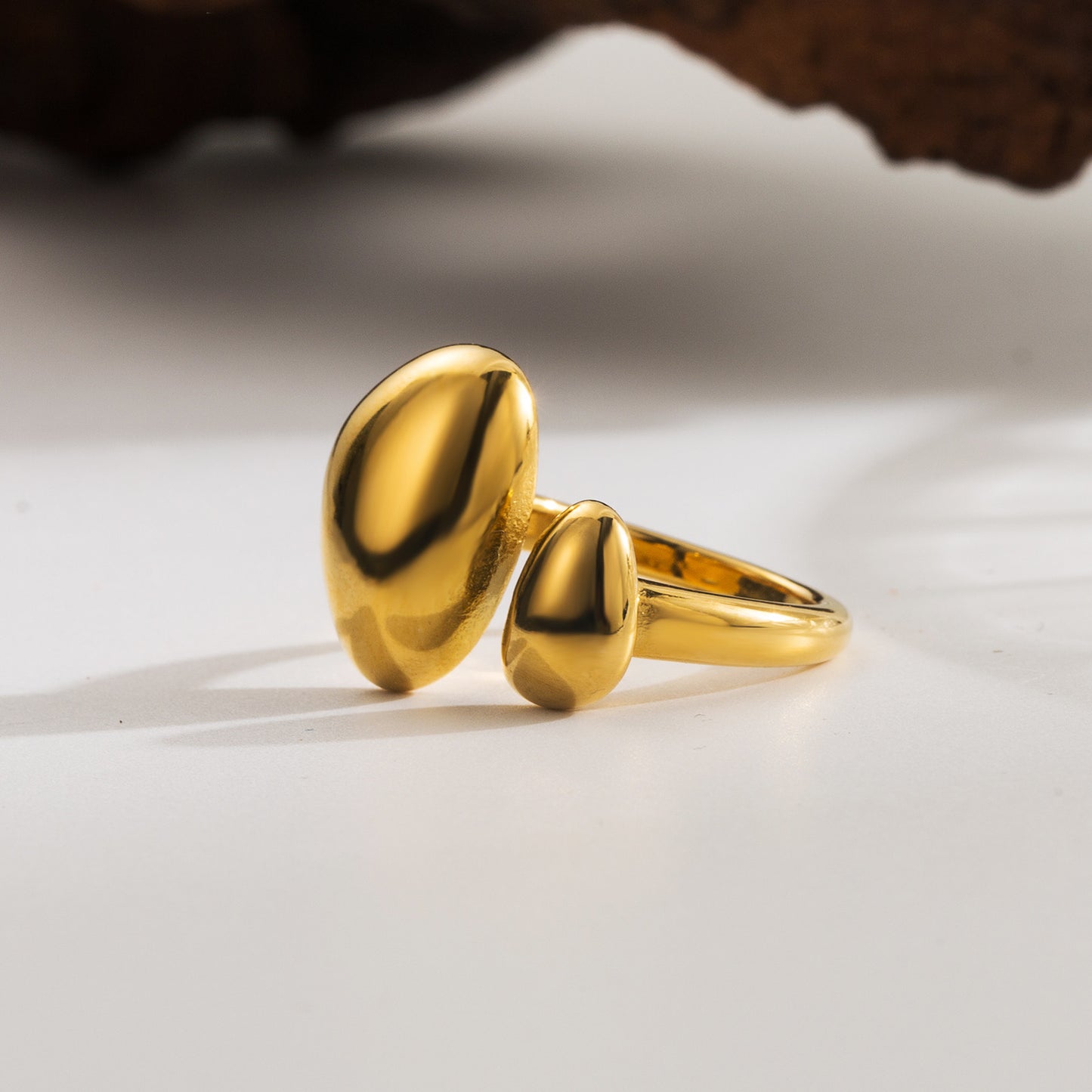 Egg Twin Ring - Gold